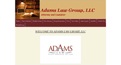 Desktop Screenshot of adamslawllc.com